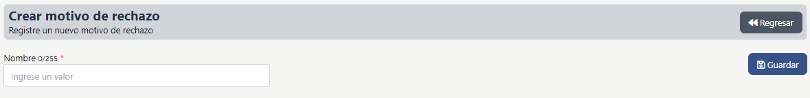 MotivosRechazoCartaOferta.CrearMotivo