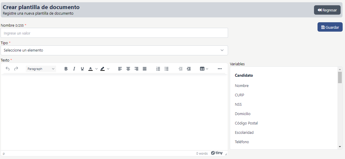 PlantillasDocumentos.Crear