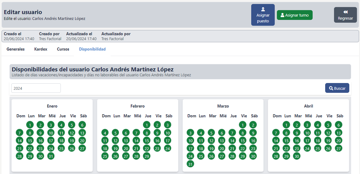 Usuarios.Disponibilidad