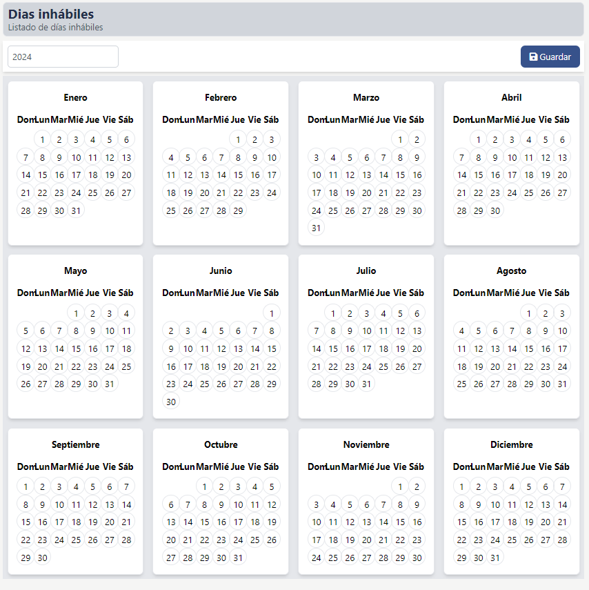 DíasInhábilesGeneral