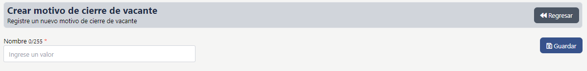 CrearMotivoCierreVacante